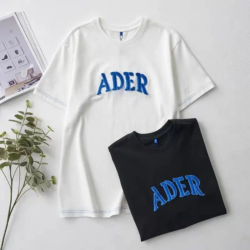 

ADERERROR Patch Letter Oversize 100% Cotton T-Shirt Ader Letter Men Women Top Tee