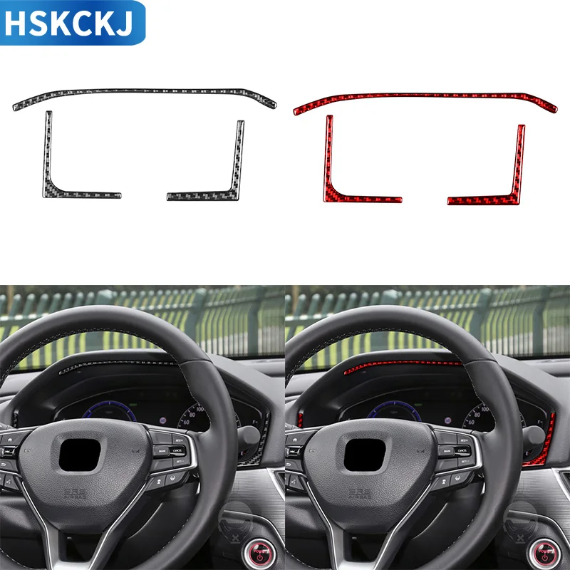 

Carbon Fiber Speedometer Sticker Surround Cover Trim Interior Accessories Car Decoration For Honda Accord 2018 2019 2020 2021