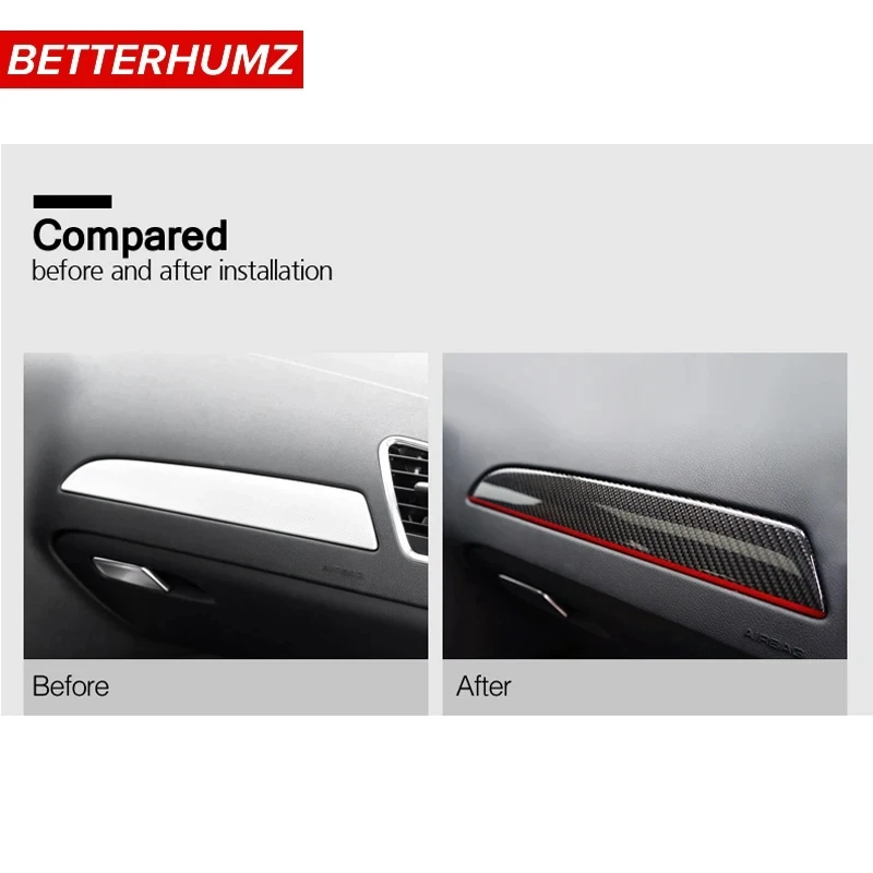 Для Audi A4 B8 A5 2010 2011 2012 2013 2014 2016 углеродное волокно окно Дверная панель обшивка