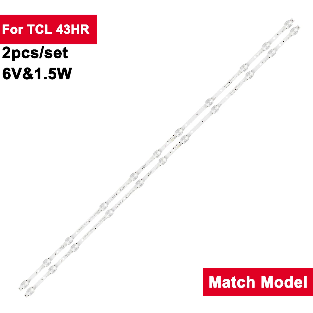 Лента для подсветки телевизора 803 мм, 2 шт., для TCL 43HR 11LED 3ud6426 L43S6500 43A260 43V2 4C-LB4311-ZM06J ZM08J HR01J 43HR330M11A1 GIC43LB32