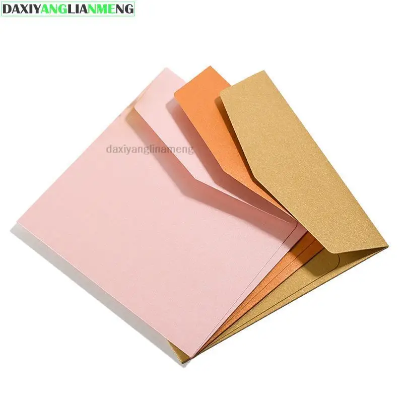 20PCS  16x16cm Square Luxury Invitations Wedding Invitation Envelopes Handkerchief Special Invitation 250g Pearl Paper