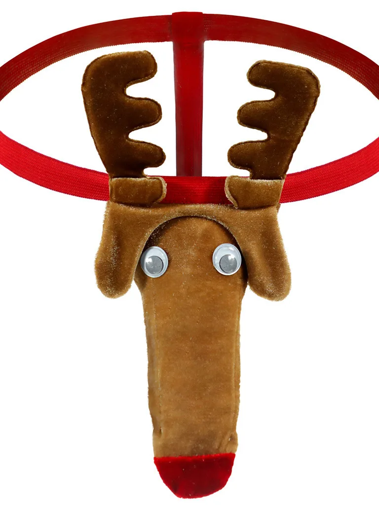 2024 новый дизайн сексуальные рождественские бархатные трусы с низкой талией и