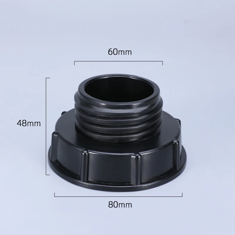 High Quality 80mm To S60*6 IBC Tank Fittings Valve Faucet Adapter Garden Irrigation Pipe Connector