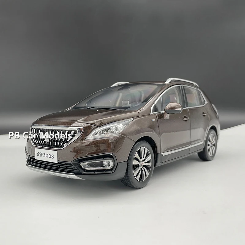 

1:18 отечественная оригинальная фабрика 3008 SUV коллекция моделей автомобилей из сплава