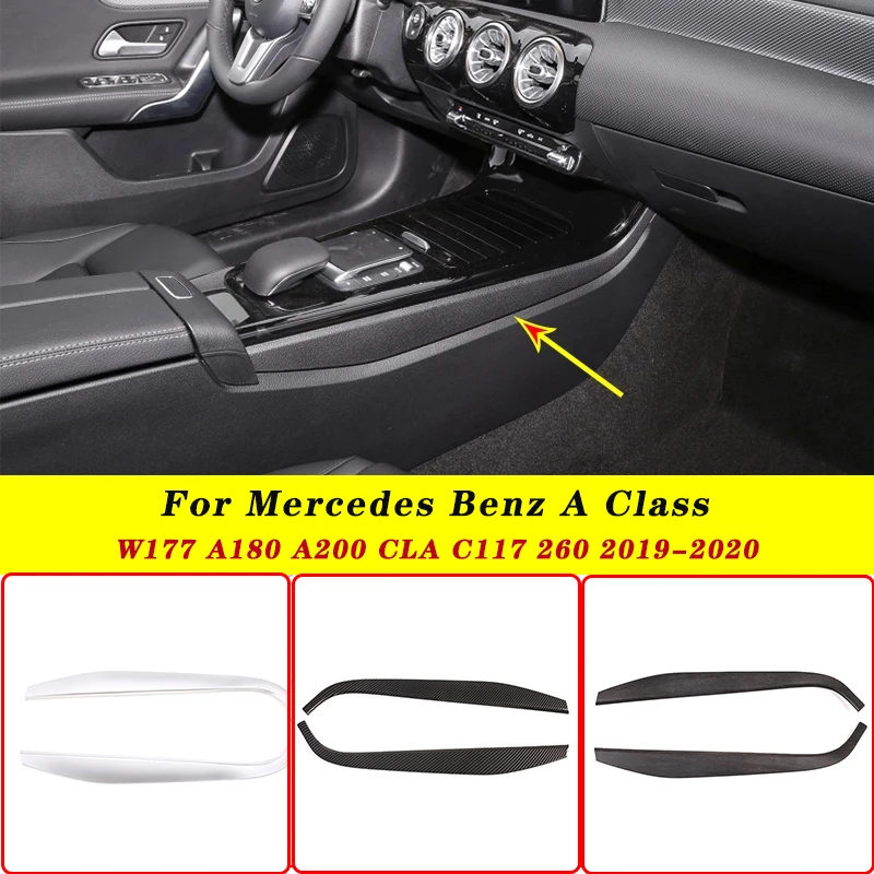 

For Mercedes Benz A Class W177 A180 A200 Cla C117 260 2019 -2020 Abs Center Console Gears Side Decoration Strips Car Accessories