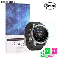 3 pack for garmin epix gen 2 smartwatch tempered glass screen protector 9h hardness scratch resistant anti shatter guard