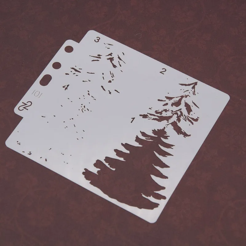 Многоразовые пластиковые трафареты для творчества шаблон рисования на