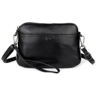 Сумка-мессенджер из натуральной коровьей кожи, желтаяЧернаясиняя, 5 цветов