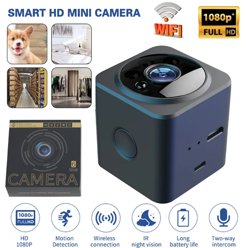 

Камера видеонаблюдения AS02 HD, 1080P, Wi-Fi