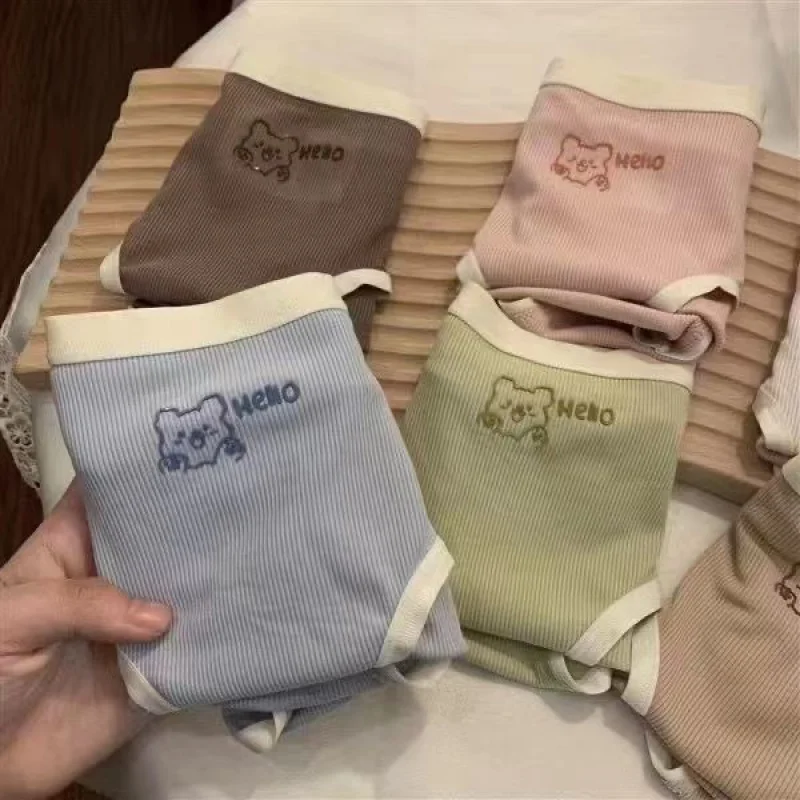

Japanese Style Panties Sweet Mid Waist Antibacterial Cotton Crotch Seamless Lady Sexy Girl Breathable Comfortable Nude Feel Brie