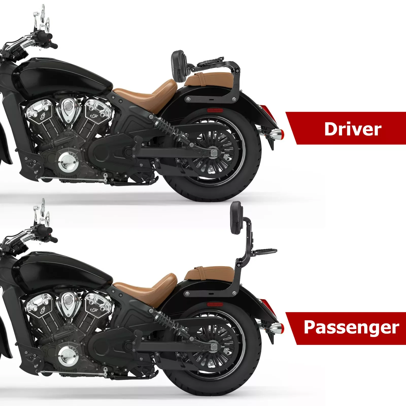 Фото Аксессуары для мотоциклов, задняя спинка, Sissy Bar для Indian Scout Scout Sixty 2015-UP №5