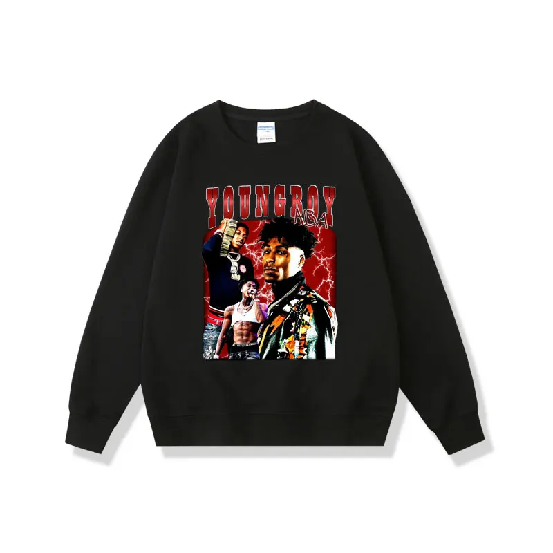 

Rapper YoungBoy Never Broke Again Graphic Sweatshirt Men Women Oversized Hip Hop Rock Pullovert Male Loose Crewneck Sweatshirts