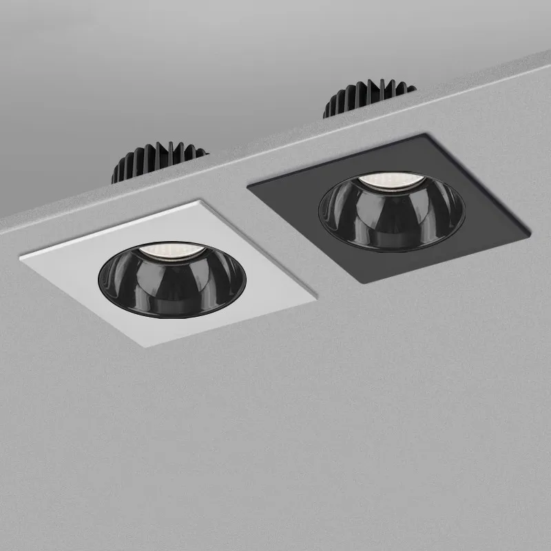 

Square Recessed Dimmable LED Downlights 10W15W18W21W COB LED Ceiling Lamp AC85~265V LED Ceiling Spot Lights Indoor Lighting