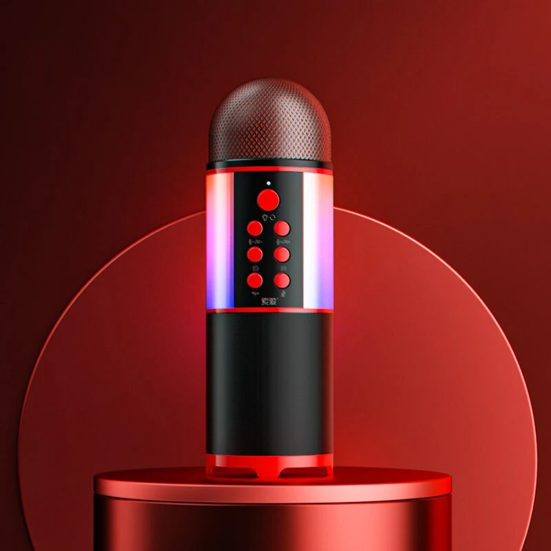 Беспроводной Bluetooth-микрофон SOAIY домашний ручной микрофон для пения с функцией