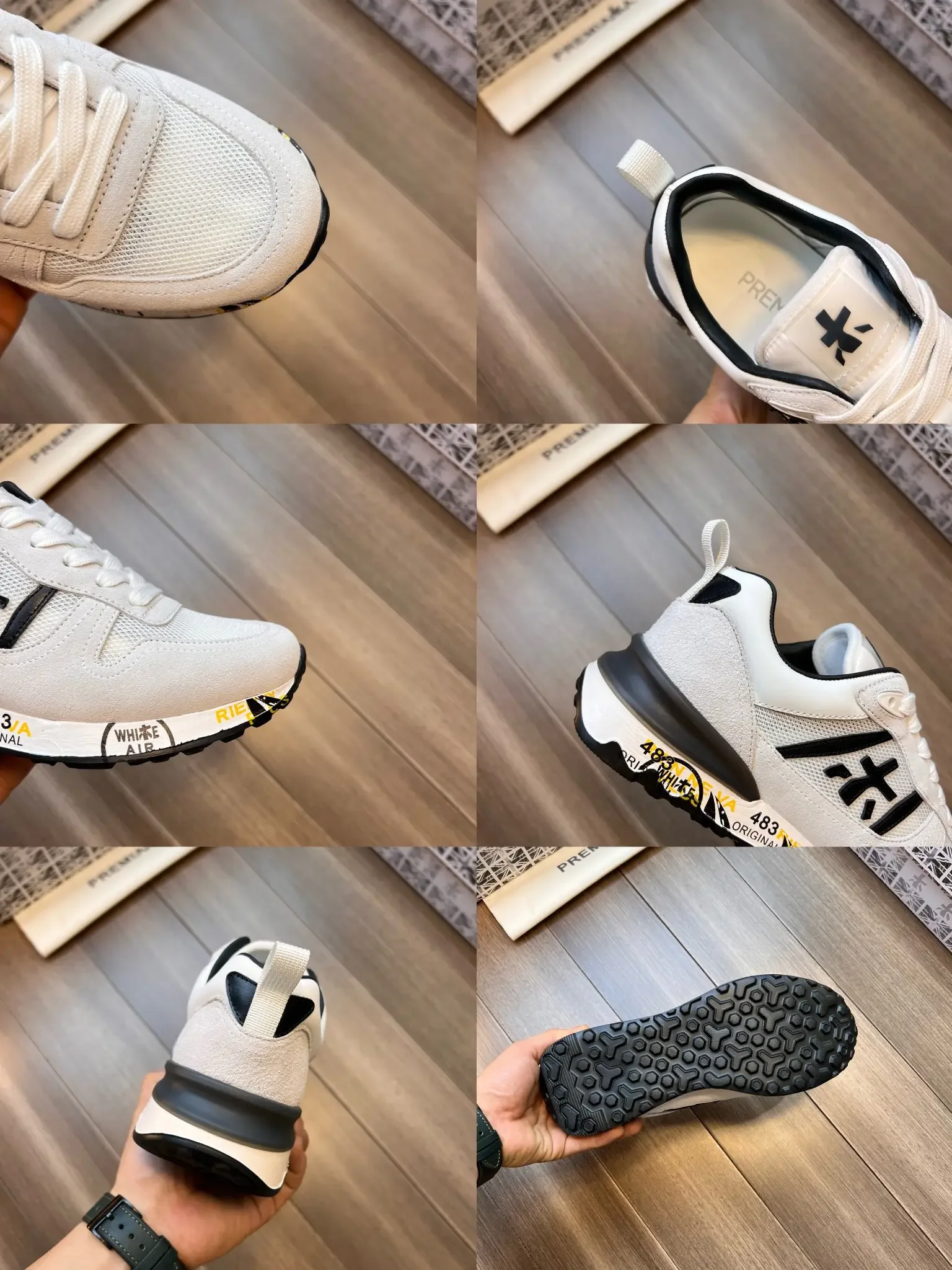 PREMIATA Мужская модная простая повседневная легкая спортивная обувь в стиле ретро