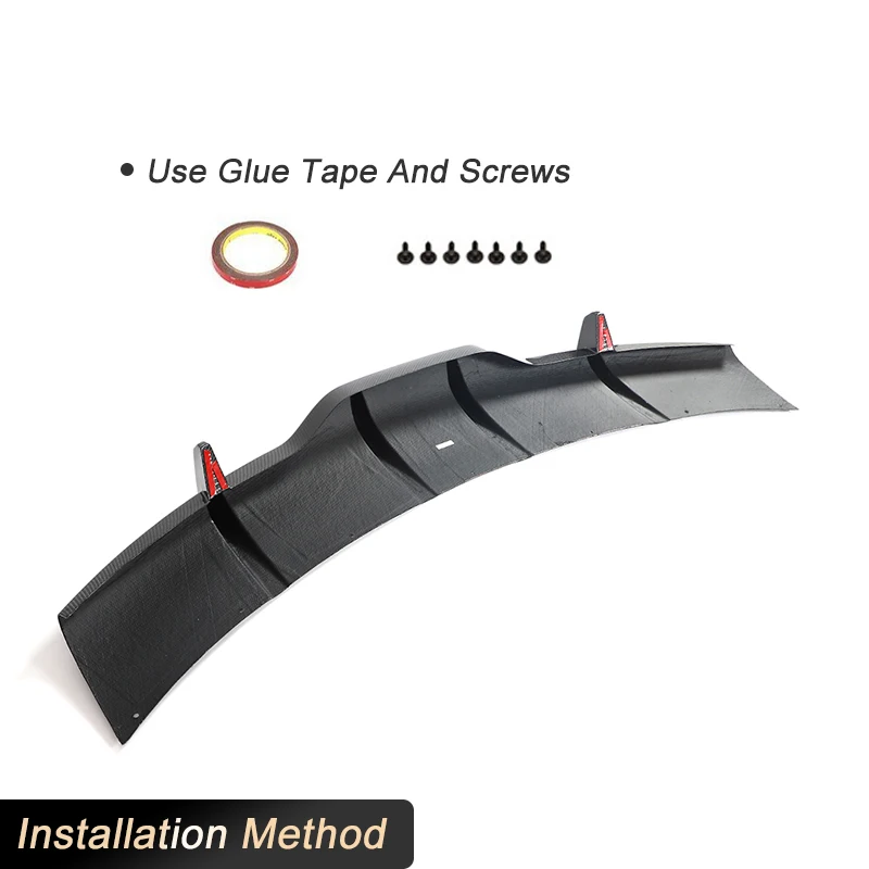 Автомобильный задний бампер диффузор спойлер для губ из углеродного волокна Tesla