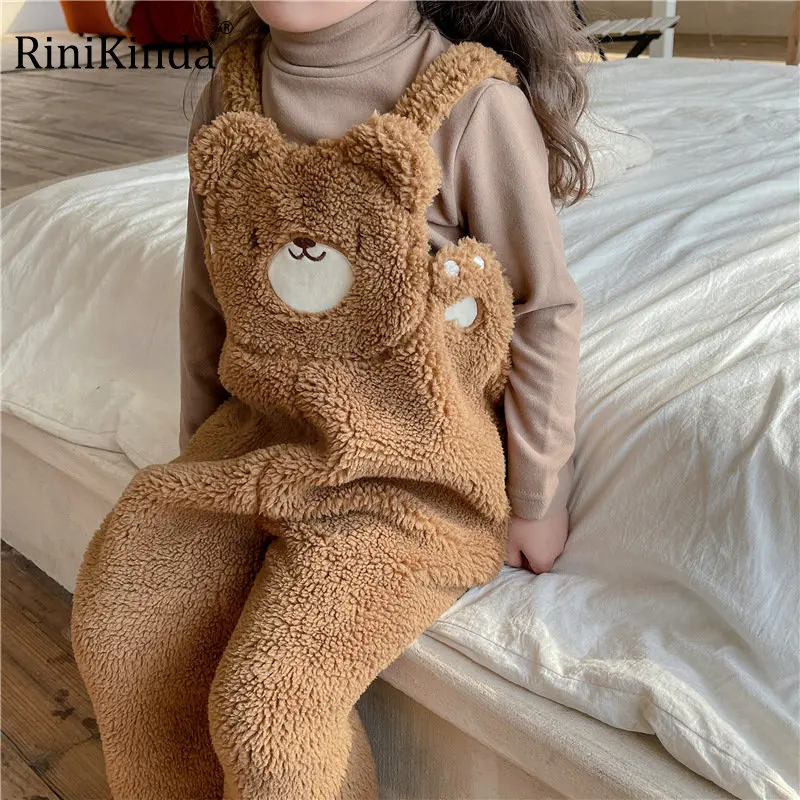 

RiniKinda 2022 Baby Girls Cartoon Overalls Child Pants Infant Jumpsuit Children's Clothing Kids Overalls Autumn Girls Outfits