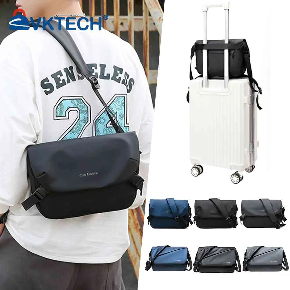 

Сумка на плечо мужская из ткани Оксфорд, вместительная композитная Водонепроницаемая дышащая прочная устойчивая к царапинам Спортивная, для велоспорта