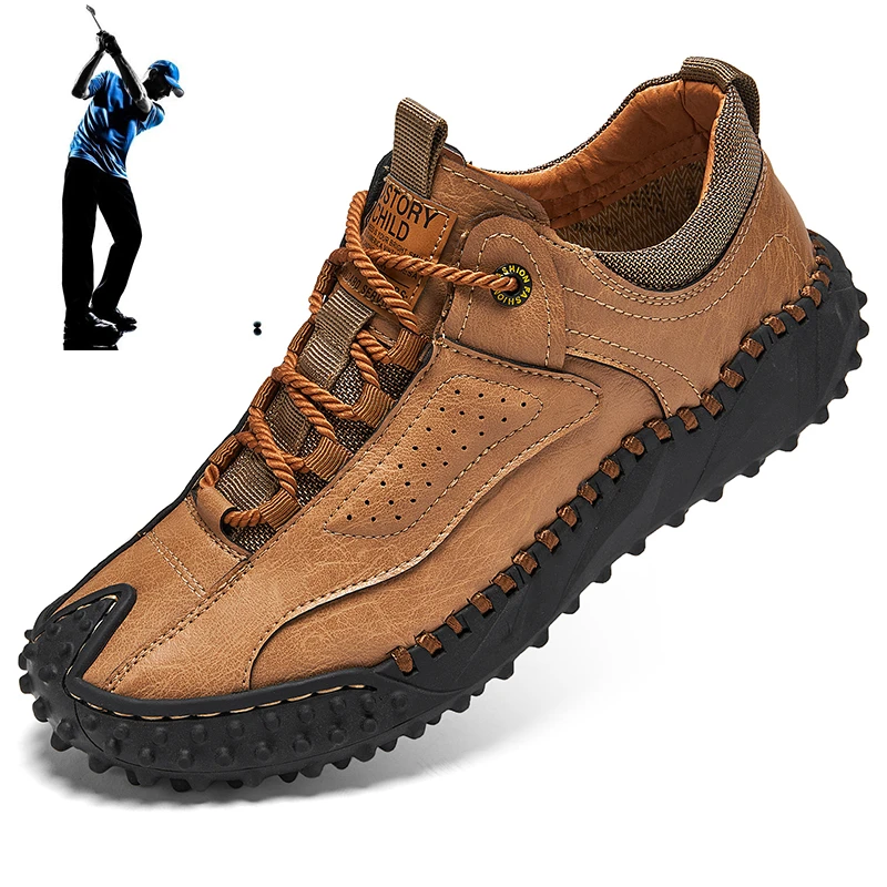 

New Men's Golf Shoes Men's Non-Slip Golf Walking Sneakers Plus Size 48 Track and Field Turf Golf Boots Men's Golf Sneakers