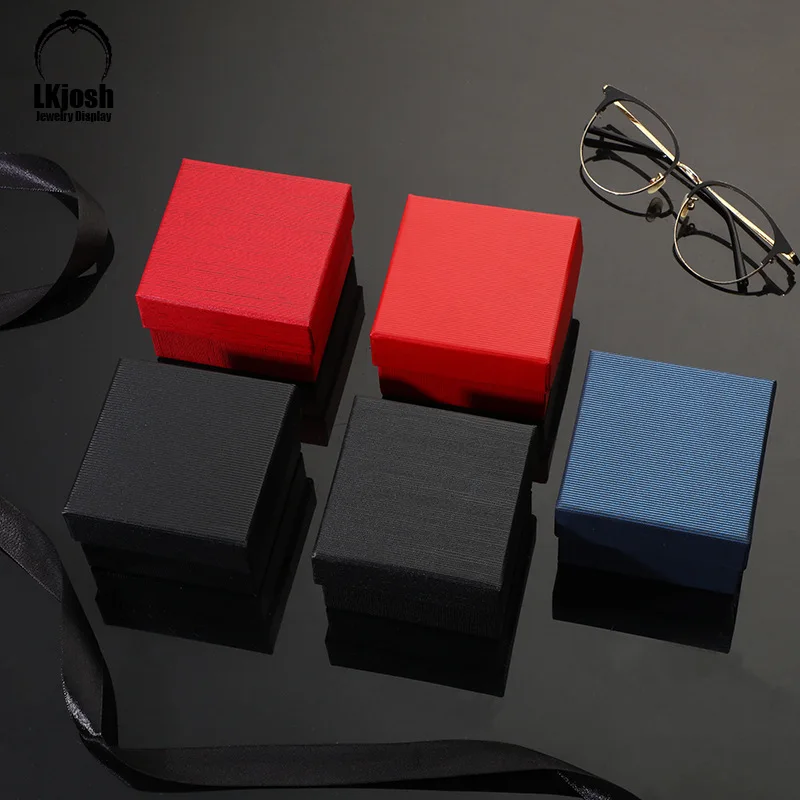 Простая однотонная коробка для часов простая бумажная ювелирных изделий