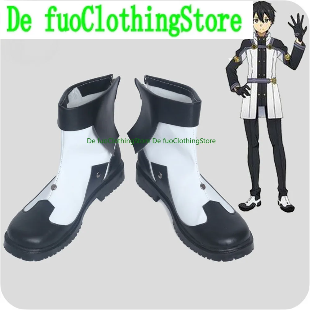 Sword Art Online Kirigaya Kazuto Kirito Обувь для косплея Сапоги Реквизит Игра Аниме Хэллоуин