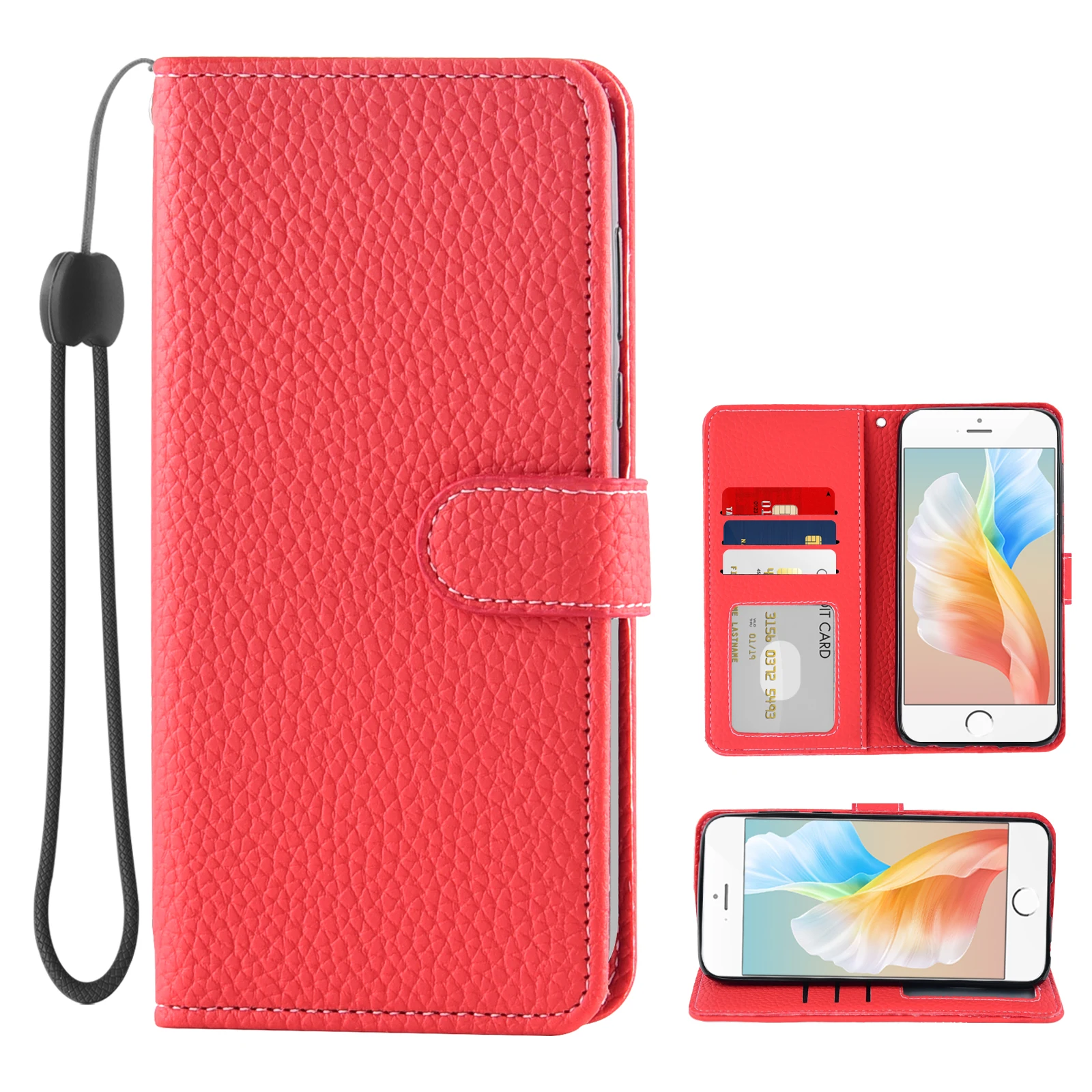 

Flip Cover Leather Wallet Phone Case For Cricket AT&T Radiant Max Dream Fusion Innovate 5G Ovation Calypso 2 Vision 3 Debut