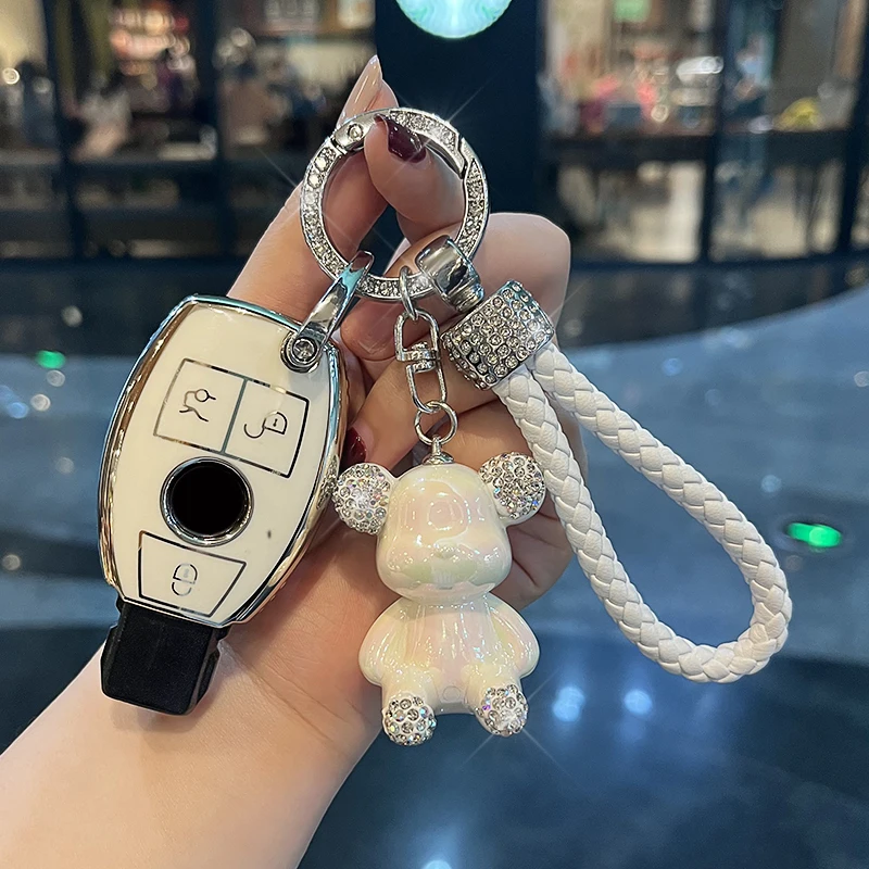 Чехол для автомобильного ключа из ТПУ для Mercedes Benz A C E S Class W223 W204 W205 W206 W212 W213 W176 GLC CLA AMG W177