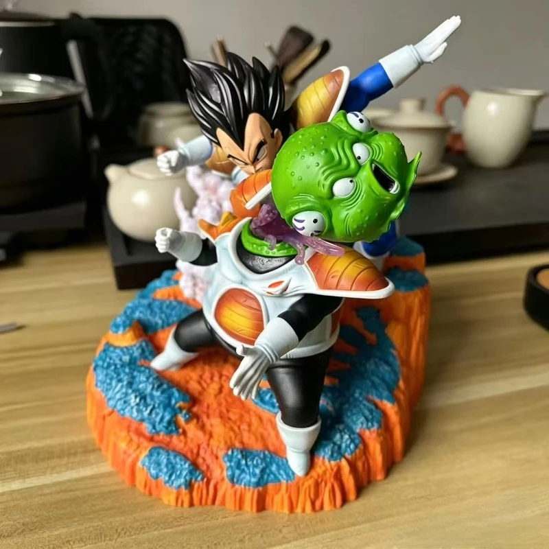 Фото Фигурка Dragon Ball Z: Вегета против Гулдо, 21 см/8,26 дюйма, сцена с отрядом Гинью, коллекционная модель из ПВХ, игрушка, подарок №4