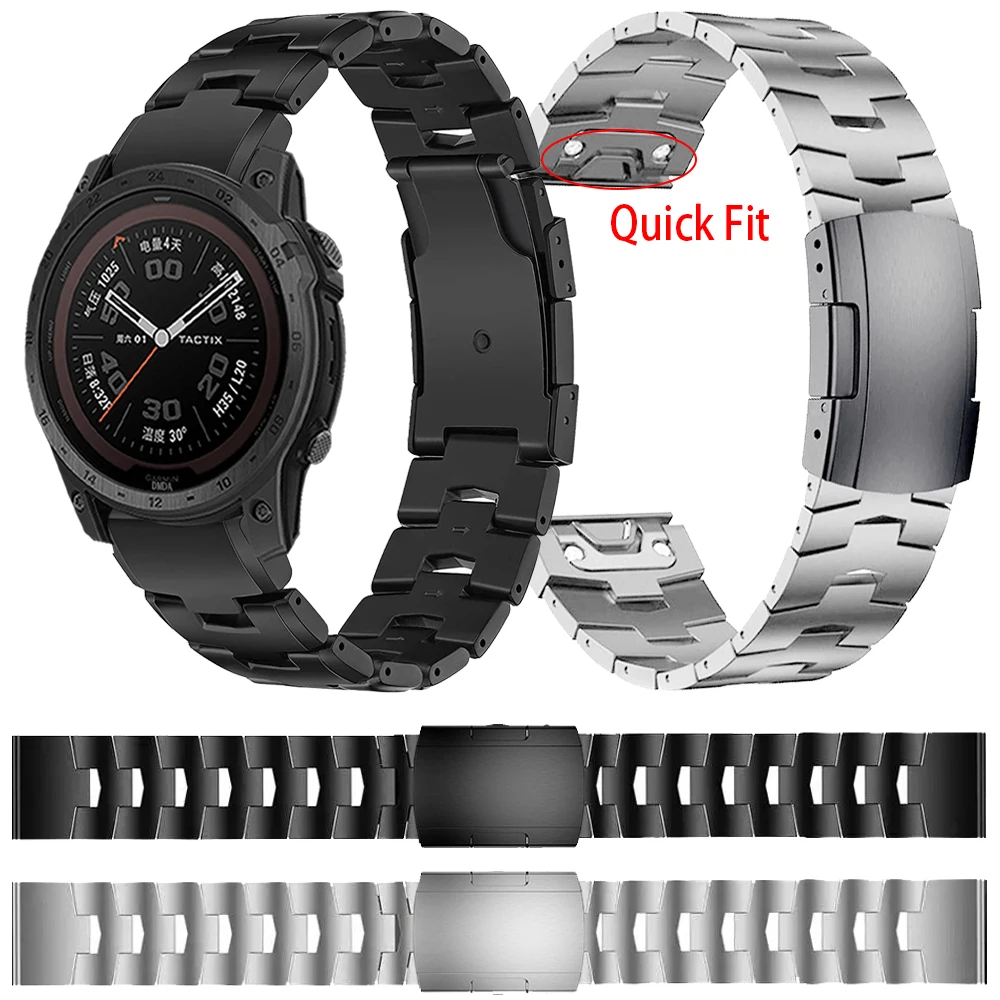 

Titanium alloy Strap For Garmin Descent Tactix 7 Pro Delta/Bravo Watch Band 22/26mm Bracelet Belt Quick Fit Wristband Accessorie