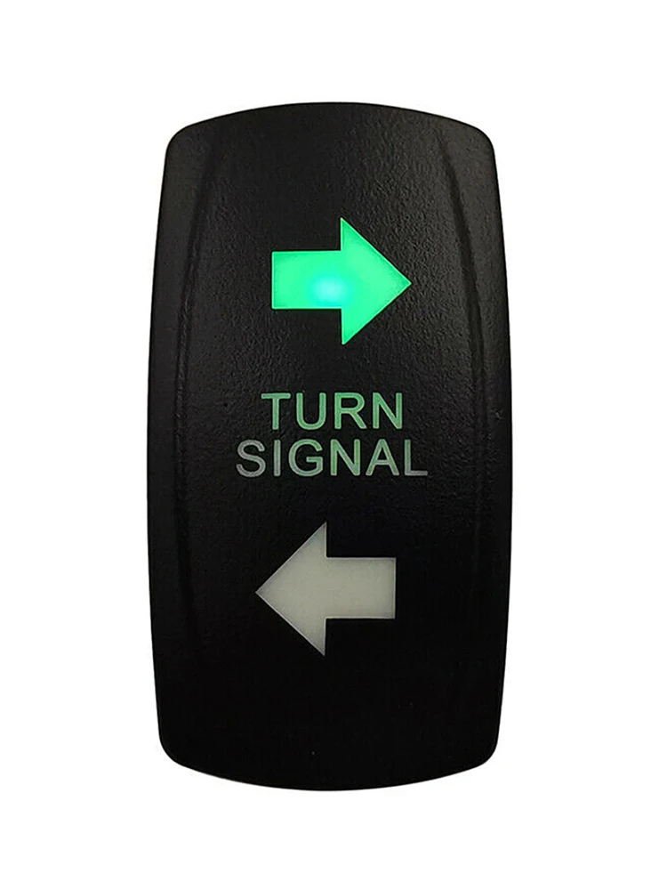 

Car RV Yacht ATV Turn Signal Green LED Rocker Switch Short Circuit Protection Overload Protection Switch