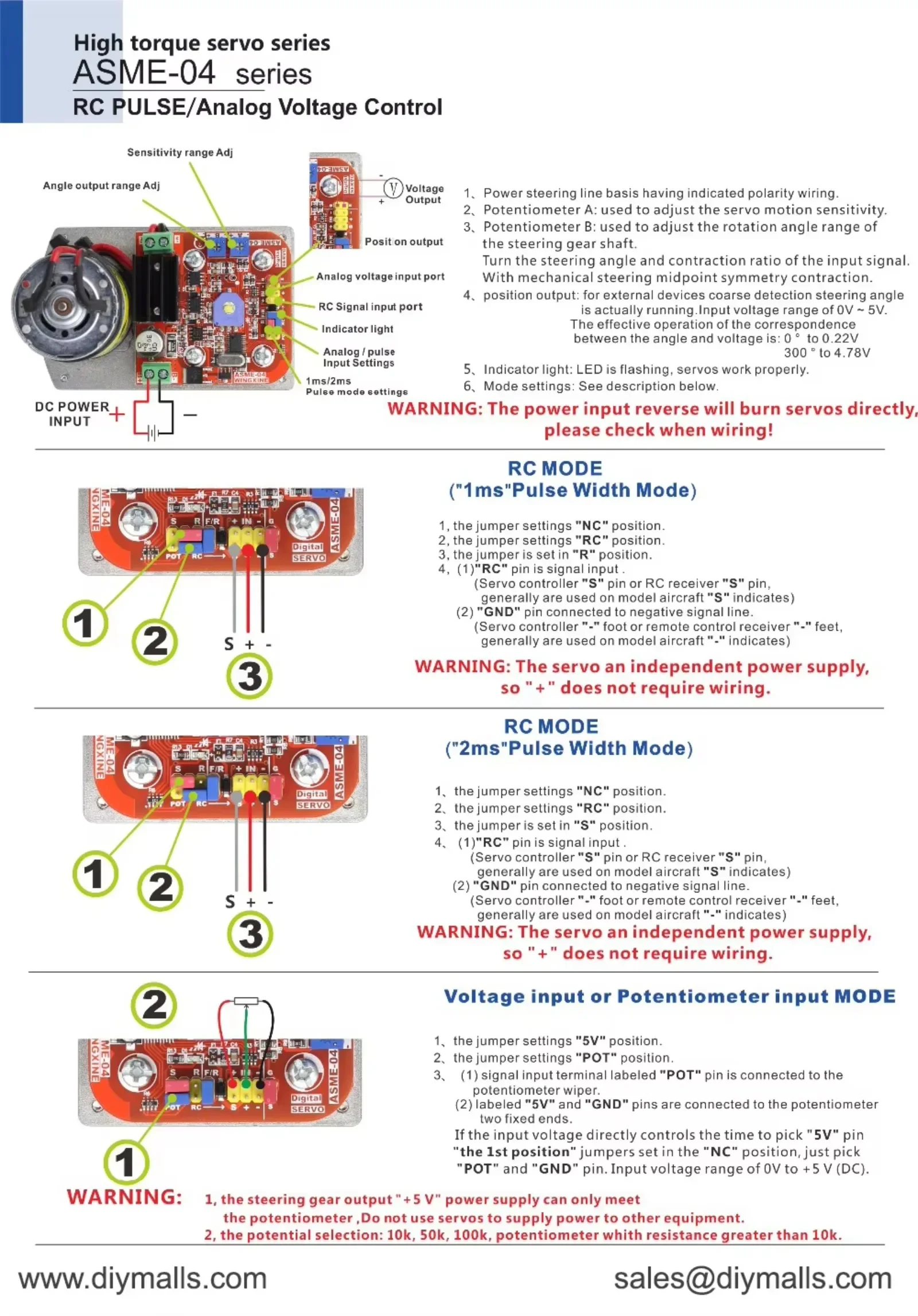 Фото Сервопривод ASME-04B высокомощный, высокомоментный, 12В/24В/380кг.см для больших механических рук с кронштейном для крепления на пластина. №5