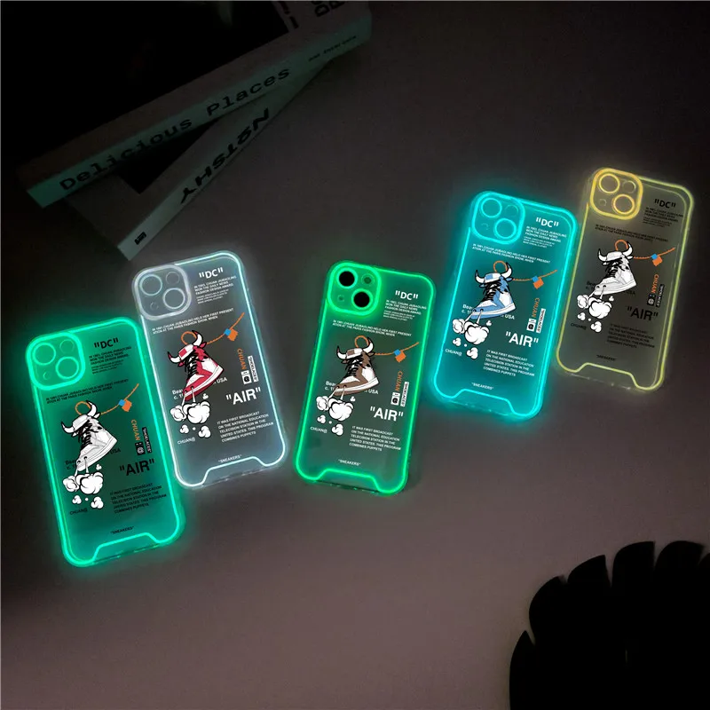 Phone Case For Iphone 11 12 14 13 Pro Max Plus X Xs Xr Phosphor Sports Shoes Cover
