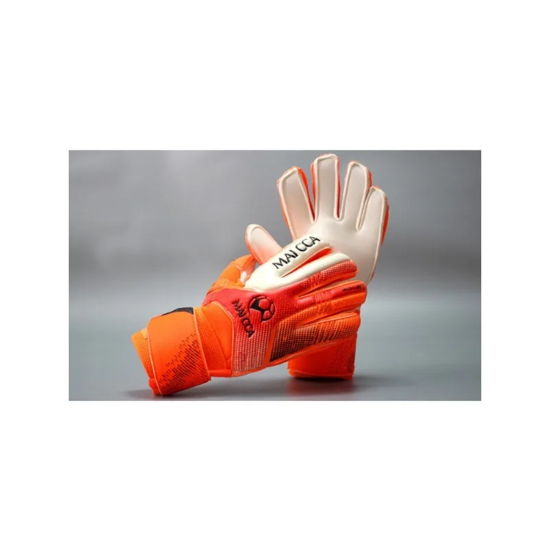 Детские профессиональные вратарские перчатки футбольные с защитой пальцев для