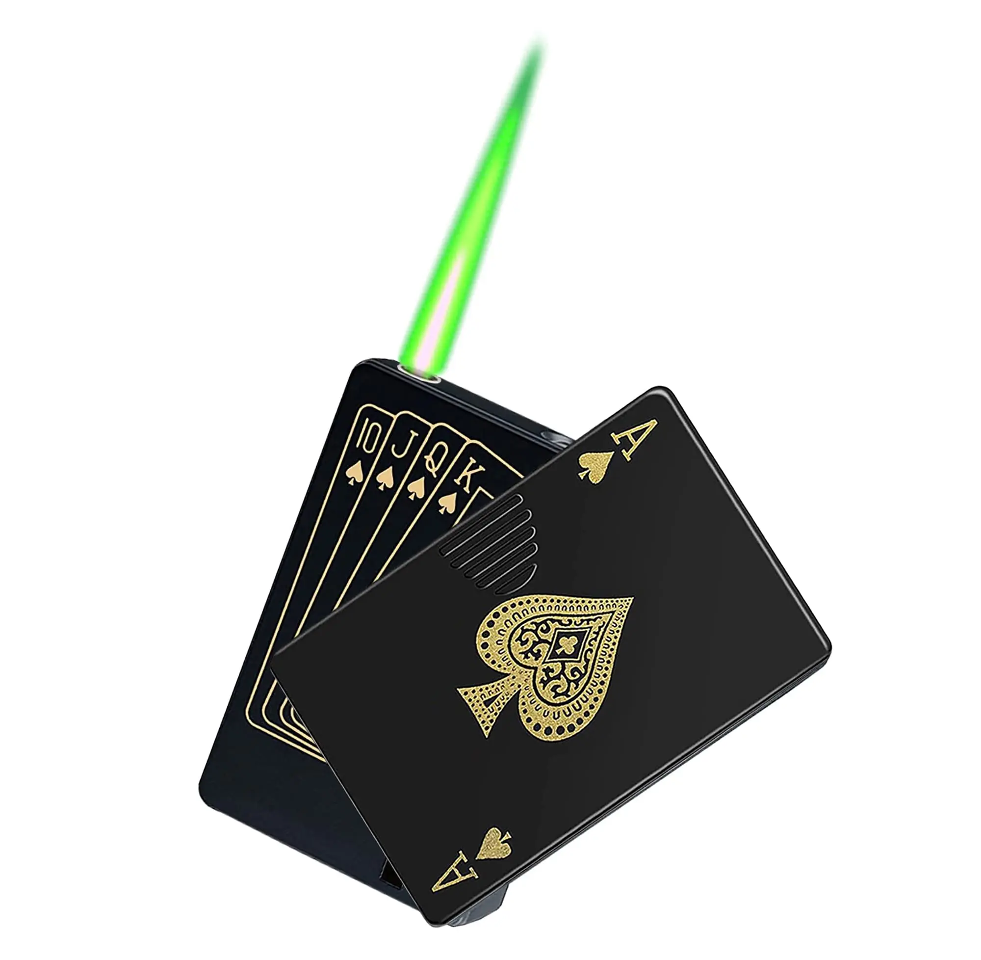 Турбо-Бутановая газовая зажигалка для покера креативная ветрозащитная уличная