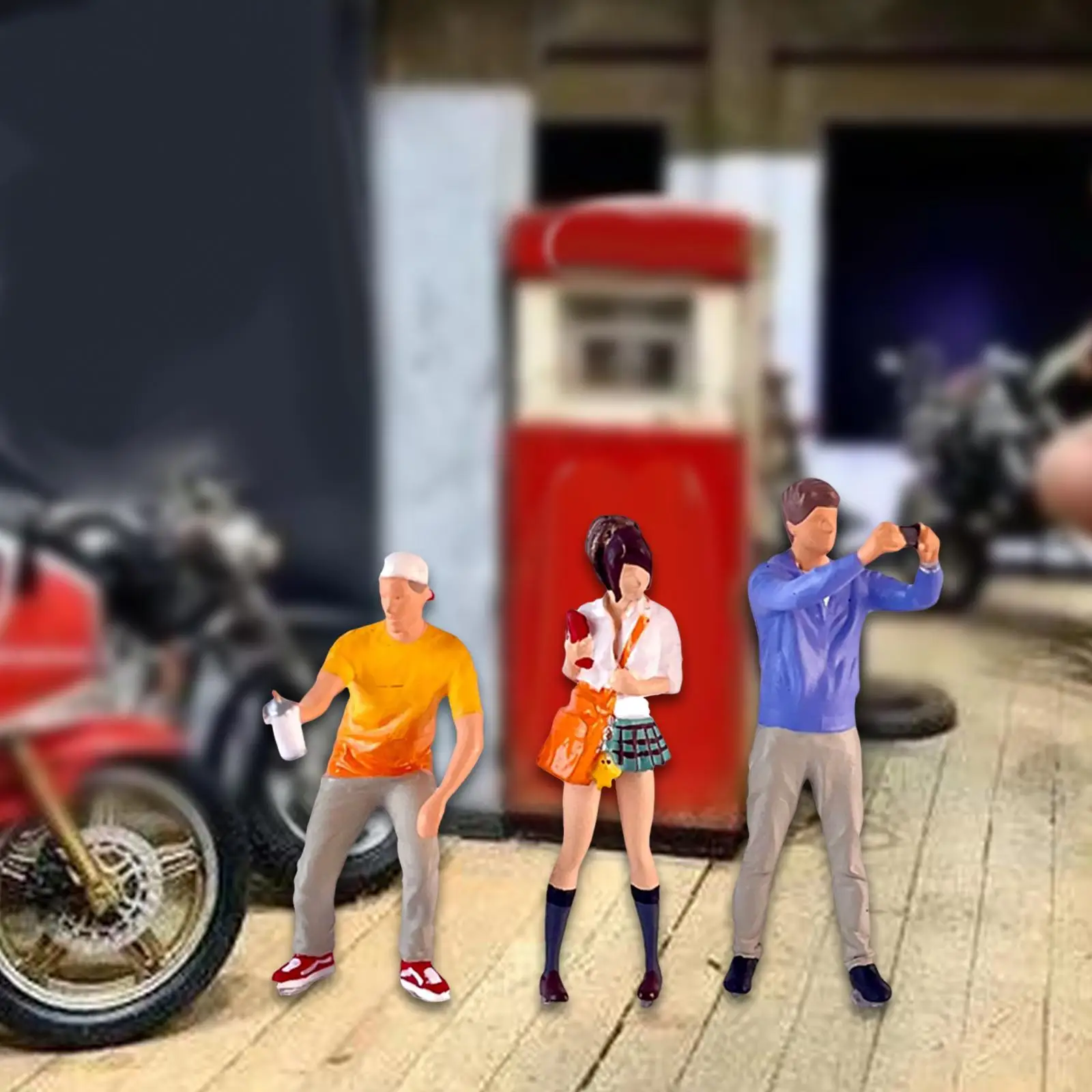 1/64 Масштаб Ручная Роспись Миниатюрная Фигурка Человека Модель Для Настольного