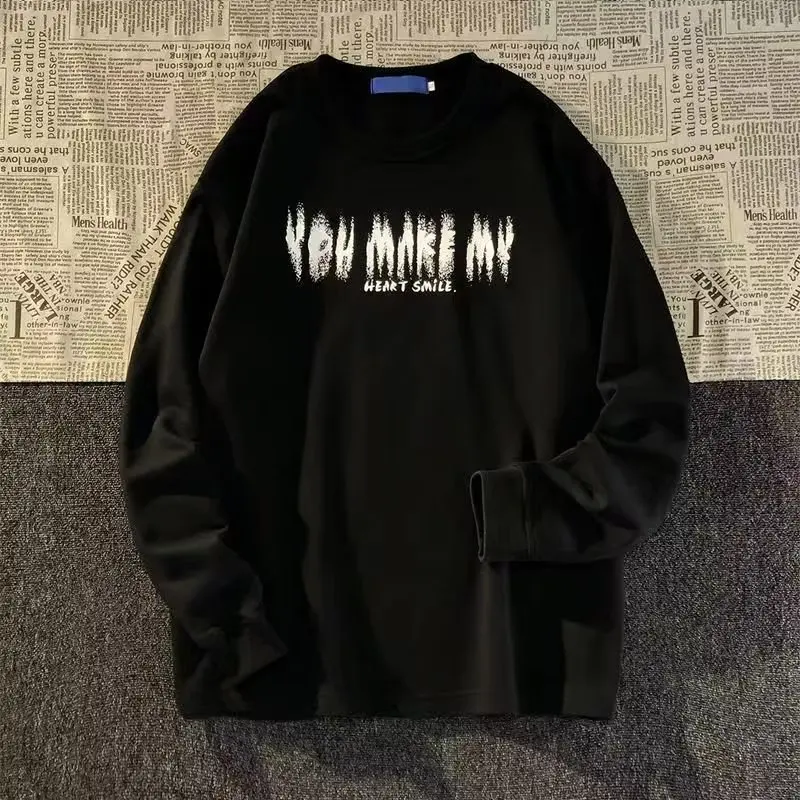 V-hanver 2022 New All-match Hooded Sweater Men And Women Autumn And Winter Loose Ins Trend Casual Couple Jacket American Retro