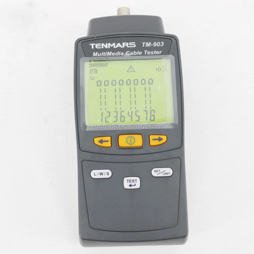 

Tenmars Multimedia LAN cable Tester TM-903 TM903 Handheld Network Cable Tester of RJ-45