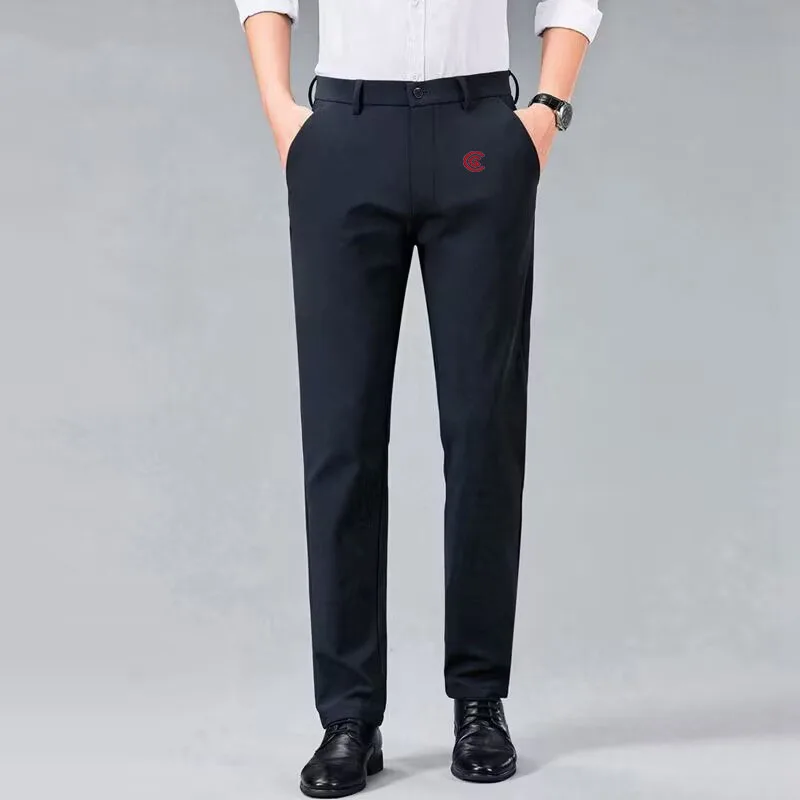 2023 Spring Men's Golf Pants Leisure Pants Elastic Slim Straight Business Wrinkle Resistant Fashion Men's Golf Pants
