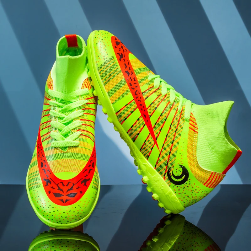 36-44# Professional Unisex Soccer Shoes TF/FG Ankle Football Boots Outdoor Grass Cleats Football Shoes