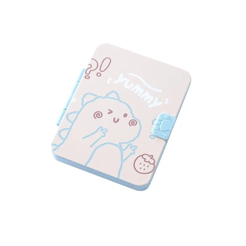 Милая мультяшная маленькая расческа с зеркалом портативная Мини карманная для