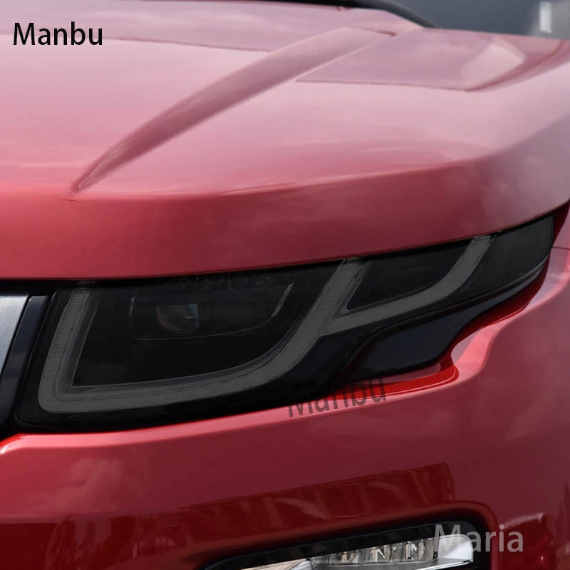 

For Range Rover Evoque 2012-2018 Car Headlight Protective Film Vinyl Restoration Transparent Black TPU Sticker