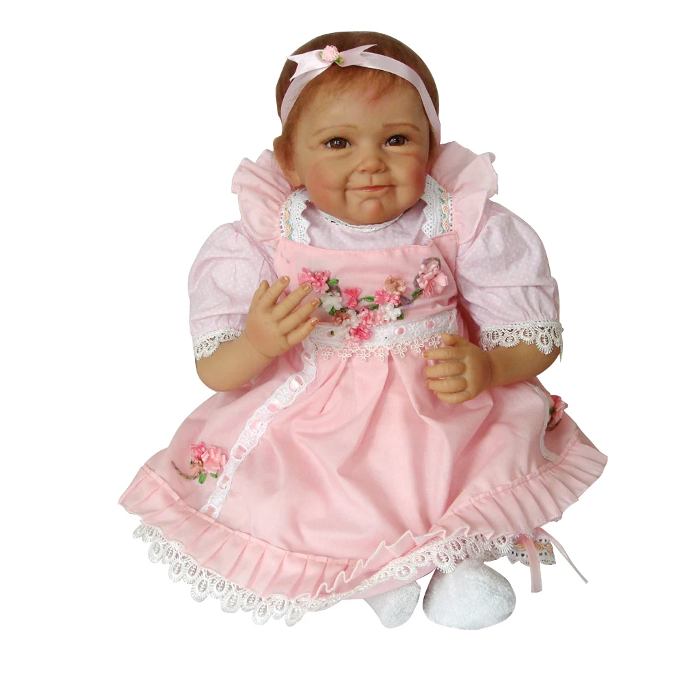 

22in Real Life Baby Dolls Lovely Lifelike Reborn Baby Dolls Alive Girls Realistic Reborn Doll Soft Touch for Collection Toys