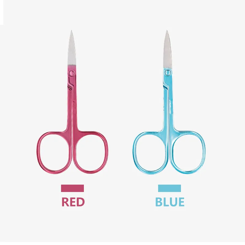 

Ножницы для бровей из нержавеющей стали, профессиональный многофункциональный триммер для удаления волос в носу, ресницах, косметики