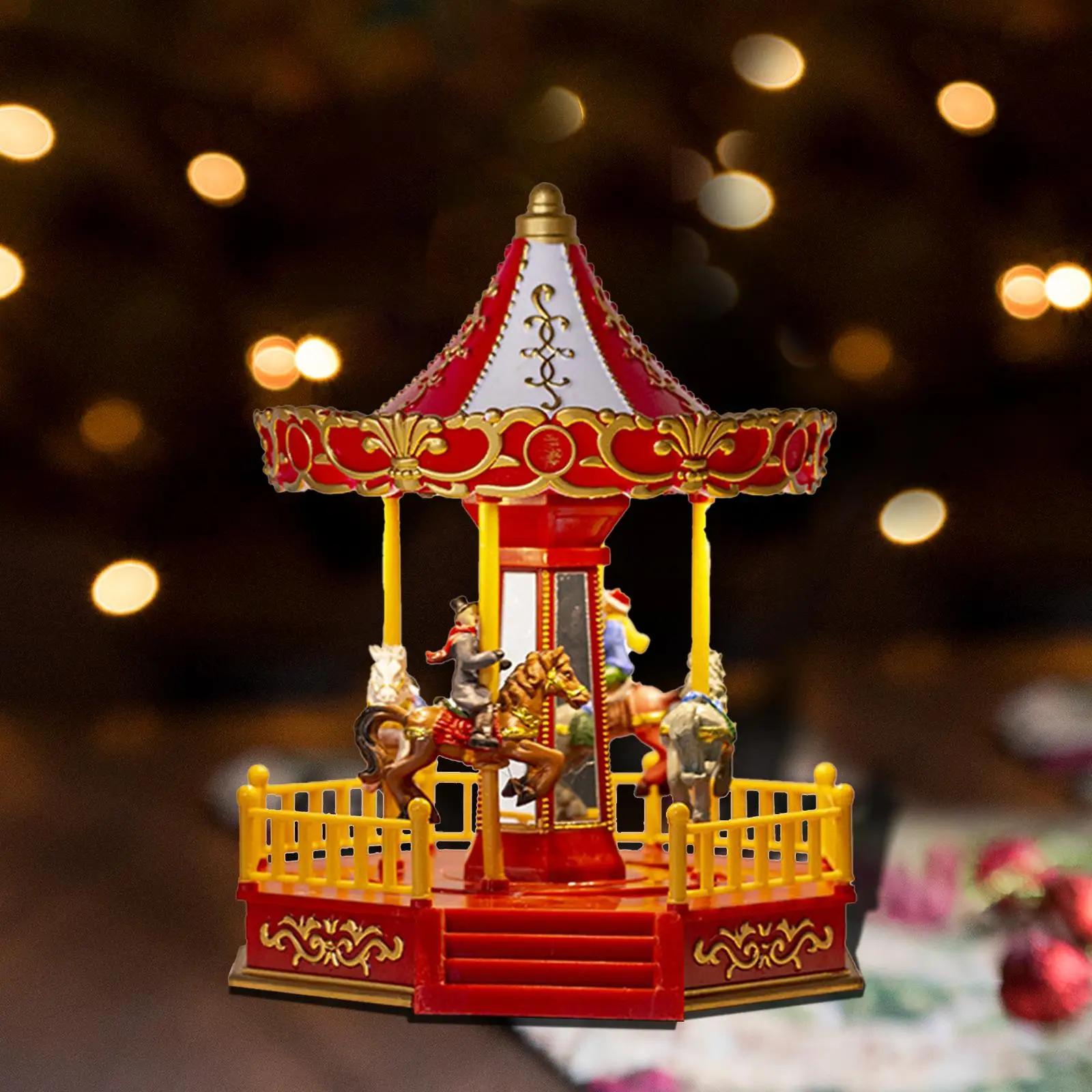 

Music Box Musical Carousel Collectable Merry Go Round for Dorm Party Gift