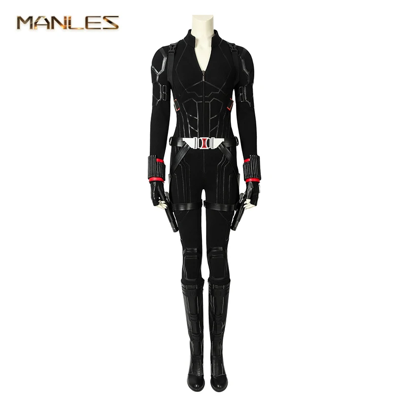 

Movie Avengers4 Endgame Black Widow Cosplay Costume Natasha Romanoff Jumpsuit Superhero Costume Halloween