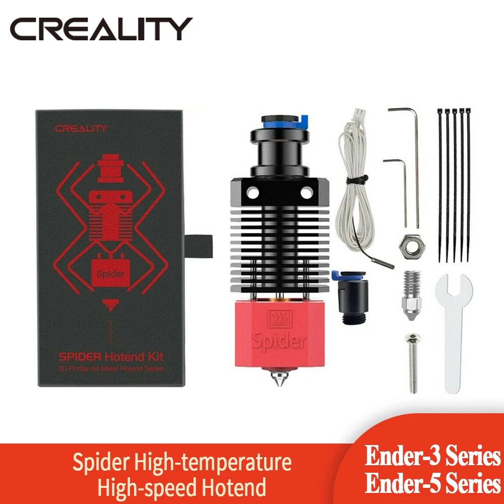 

Creality Spider All Metal Hotend Kit 500℃ High Speed 3D Printer Extruder Hotend Kit For Ender-3/Ender-3Pro/Ender-3 V2/Ender-6