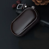 car key pouch bag case wallet holder chain key wallet ring collector housekeeper pocket key organizer smart leather keychain