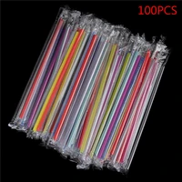 100pc clear individually wrapped drinking pp straws drinks straws party supplies smoothies jumbo thick holiday event party