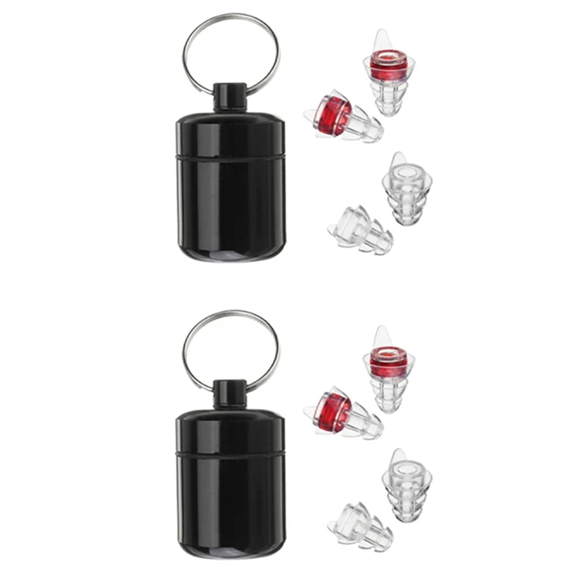 

4X Noise Cancelling Hearing Protection Earplugs For Concerts Sleeping Bar DJ Motor Sports Reusable Silicone Ear Plugs