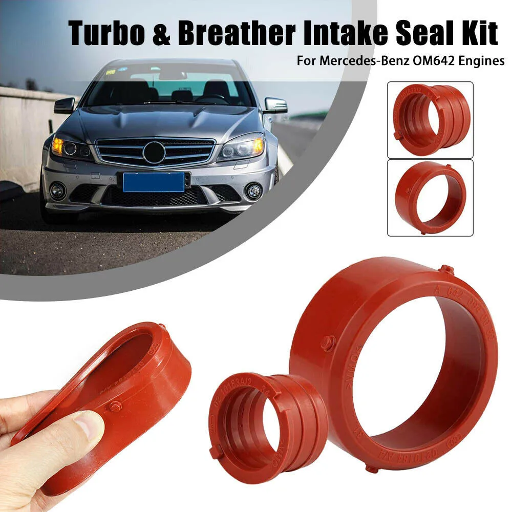 

Turbo Intake Seal Engine Breather Seal Breather Intake Kit Red Rubber For Mercedes OM642 Red Cyl. Head & Valve Cover Gasket